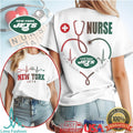 New York Jets Nurse T Shirt Jets Fan Work of Heart Medical Gift T Shirt