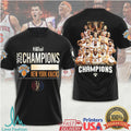 New York Knicks 2025 NBA Cup Champions Roster Commemorative T Shirt - Limotees LLC