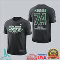 Nick Mangold New York Jets #74 Retirement Thank You For The Memories T Shirt - Limotees LLC