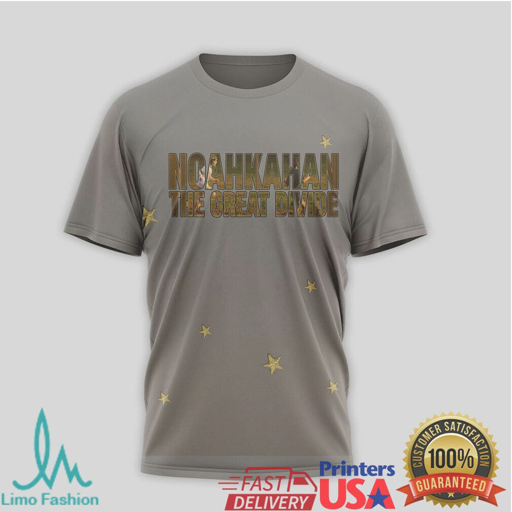 Noah Kahan The Great Divide North American Tour 2026 Shirt Grey Star - Limotees LLC