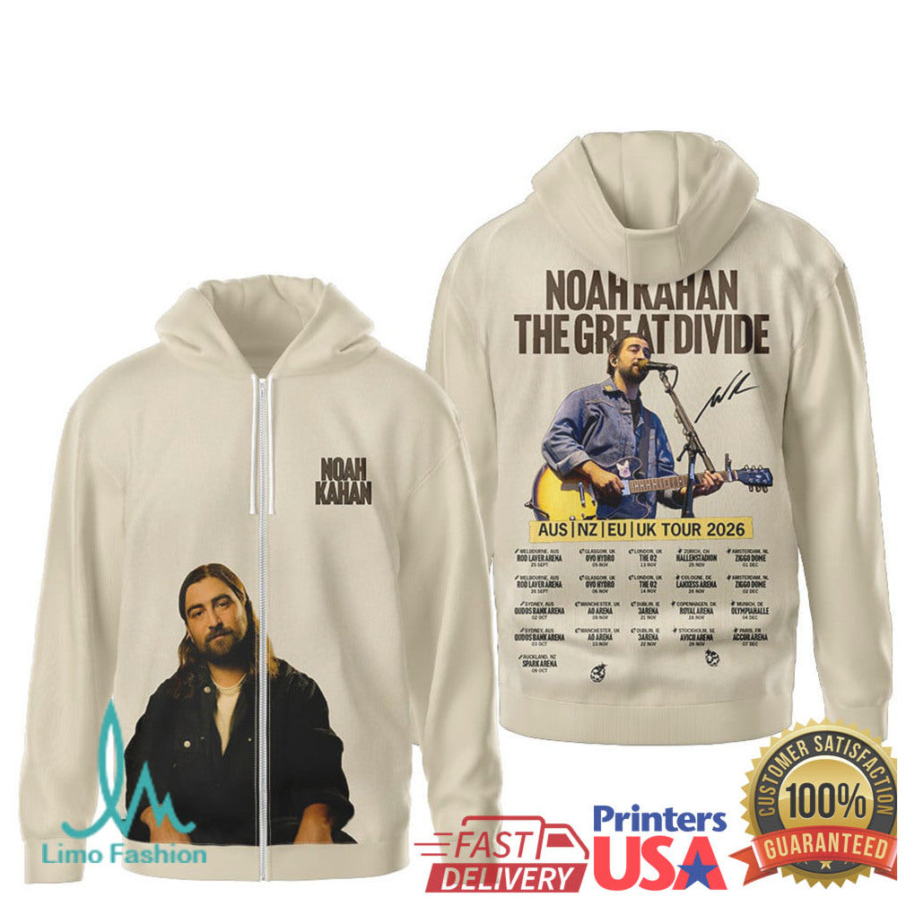 Noah Kahan The Great Divide World Tour 2026 T Shirt T Shirt - Limotees LLC