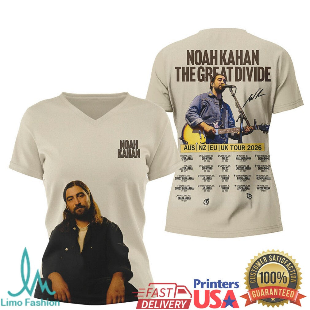 Noah Kahan The Great Divide World Tour 2026 T Shirt T Shirt - Limotees LLC
