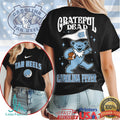 North Carolina Tar Heels Grateful Dead Bear Carolina Fever T Shirt - Limotees LLC