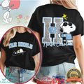 North Carolina Tar Heels Snoopy Joe Cool Glitter T Shirt - Limotees LLC