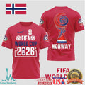 Norway FIFA World Cup 2026 International Fan T Shirt - Limotees LLC