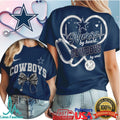 Nurse By Heart Cowboys By Soul Stethoscope Dallas Football T Shirt - Limotees LLC