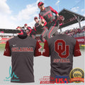 OU Sooners Softball Grey & Crimson Performance T Shirt Oklahoma Fan Apparel - Limotees LLC