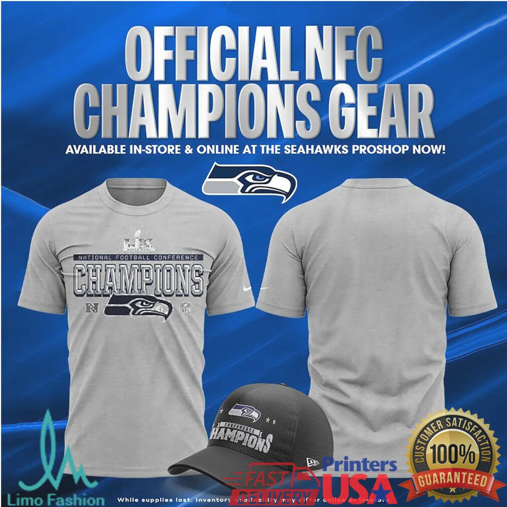 Official Seattle Seahawks NFC Champions Gear Apparel Collection - Limotees LLC