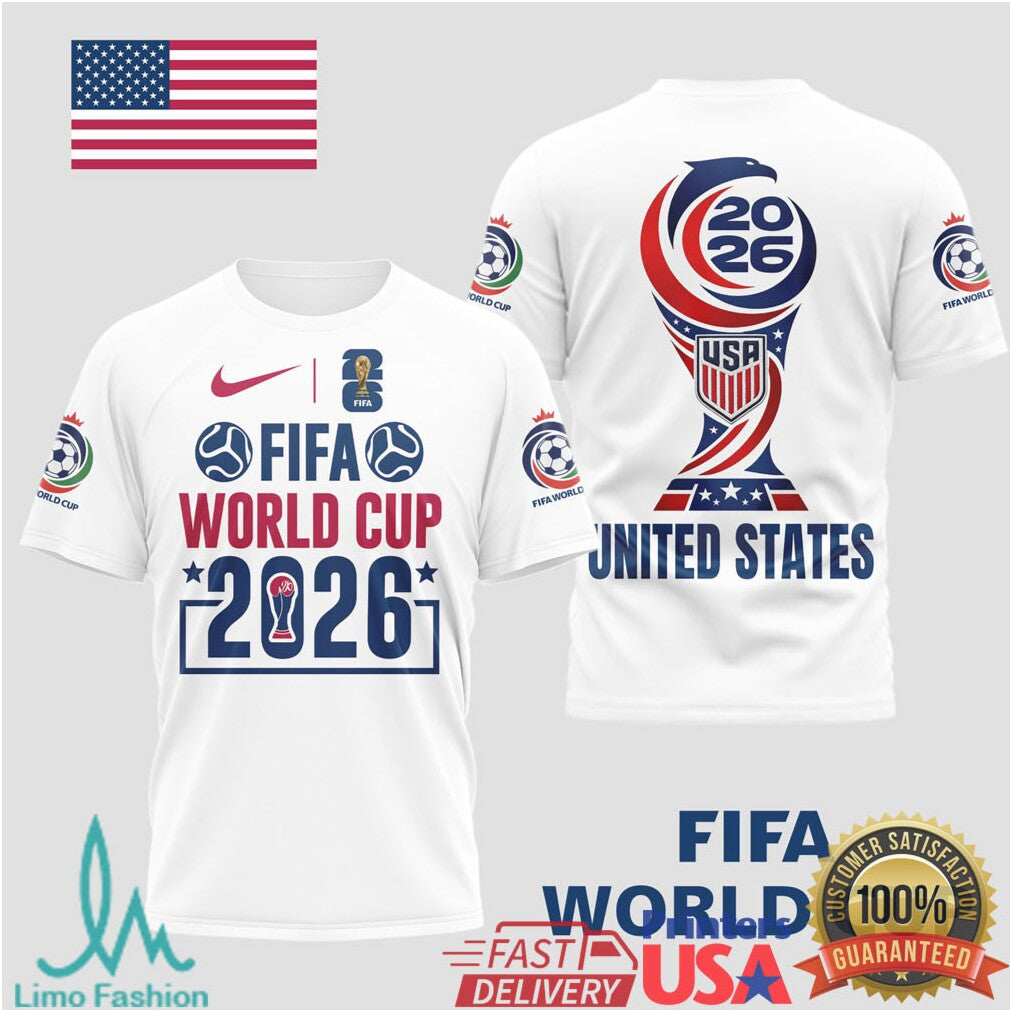 Official United States World Cup 2026 Graphic T Shirt Soccer Supporter Gear