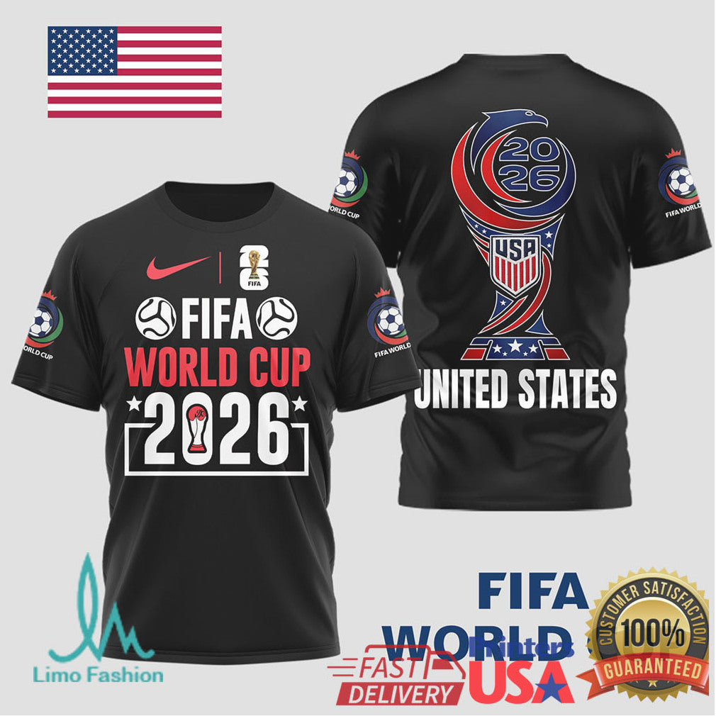 Official United States World Cup 2026 Graphic T Shirt Soccer Supporter Gear