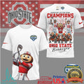 Ohio State Buckeyes Goodyear Cotton Bowl Champions Mascot Brutus T Shirt - Limotees LLC