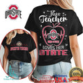 Ohio State Buckeyes This Teacher Loves Her State Apple T Shirt