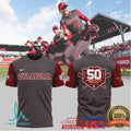 Oklahoma Softball 50th Anniversary Season Commemorative T Shirt - Limotees LLC
