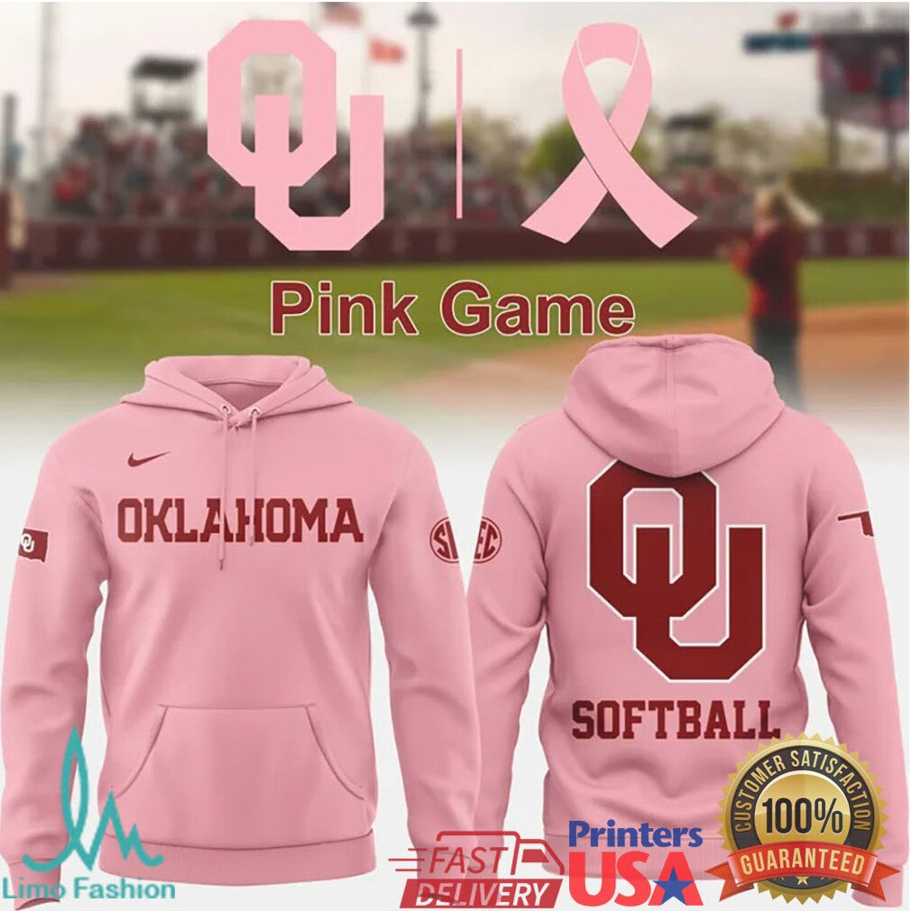 Oklahoma Softball “Pink Game” Breast Cancer Awareness T Shirt - Limotees LLC