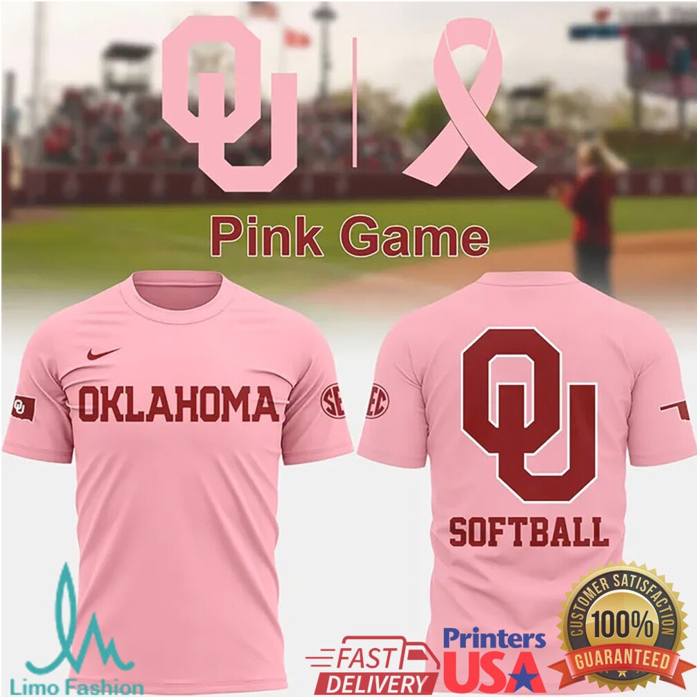 Oklahoma Softball “Pink Game” Breast Cancer Awareness T Shirt - Limotees LLC