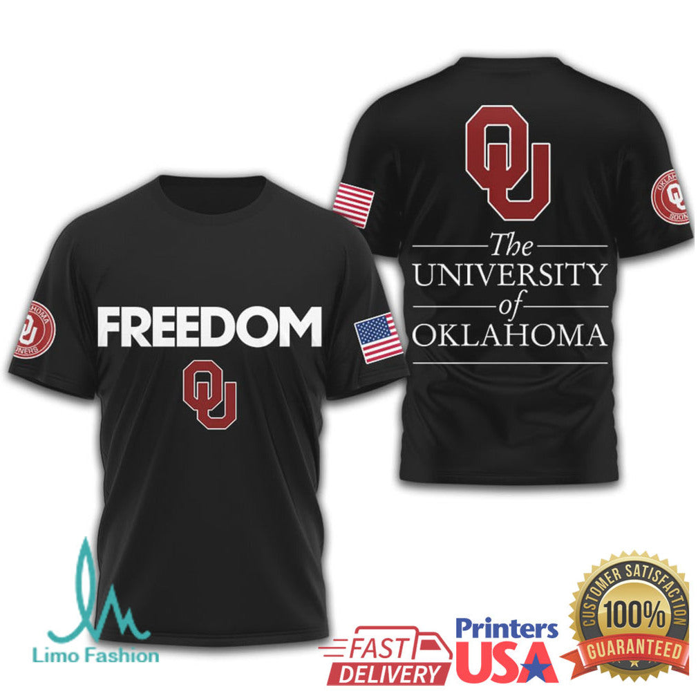 Oklahoma Sooners Freedom University of Oklahoma Patriotic T Shirt - Limotees LLC