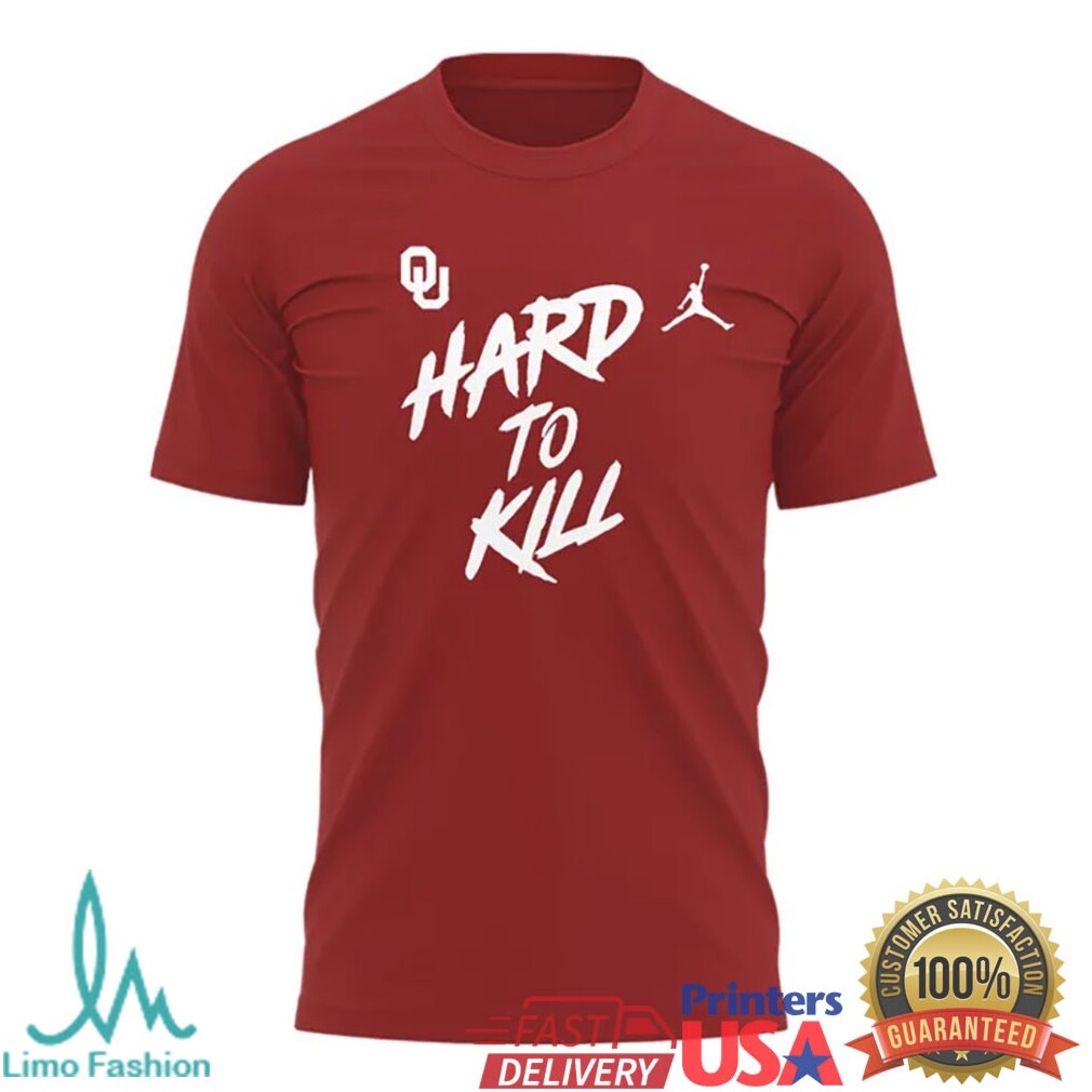 Oklahoma Sooners Hard To Kill Script Graphic Football Fan T Shirt - Limotees LLC