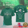 Ole Miss Rebels St. Patrick's Day “Lucky Like a Rebel” Mascot Tee - Limotees LLC