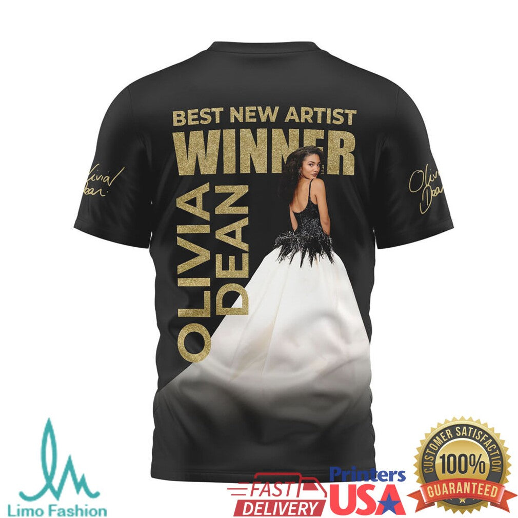 Olivia Dean Grammy 2026 Best New Artist Winner Commemorative T Shirt - Limotees LLC