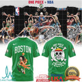 One Piece x NBA Boston Celtics Luffy Gear 5 Slam Dunk T Shirt - Limotees LLC