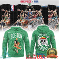 One Piece x NBA Boston Celtics Monkey D. Luffy Manga Panel Print T Shirt - Limotees LLC