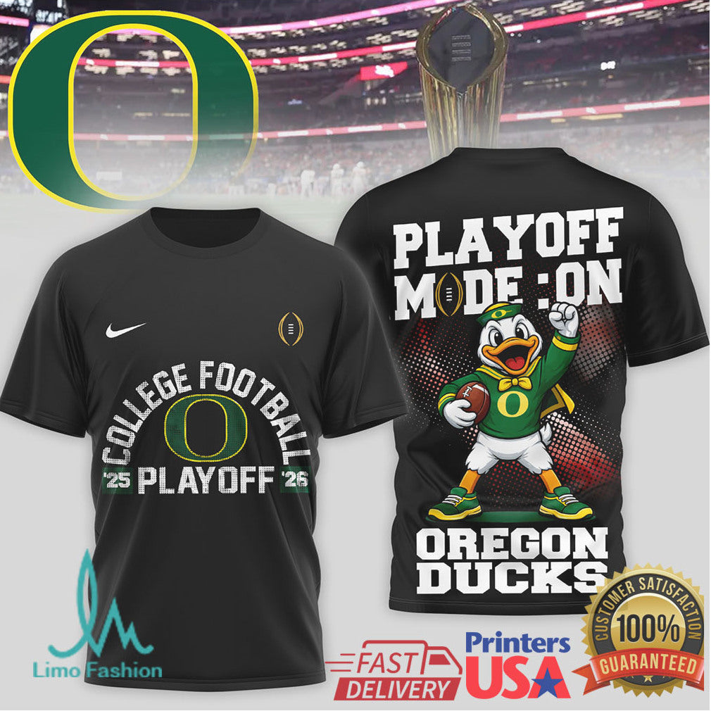 Oregon Ducks College Football Playoff 2025 2026 Mascot T Shirt