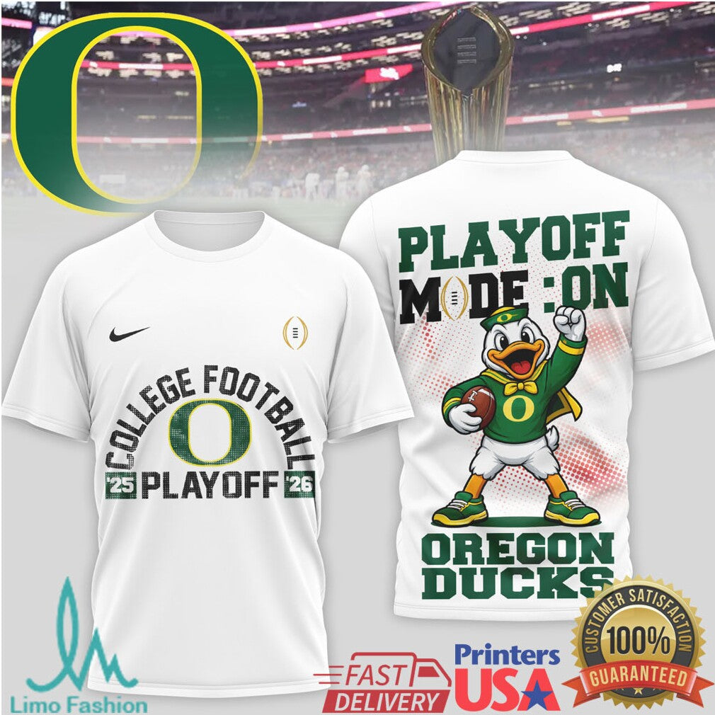 Oregon Ducks College Football Playoff 2025 2026 Mascot T Shirt