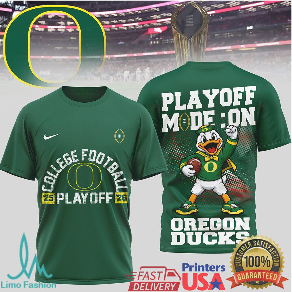 Oregon Ducks College Football Playoff 2025 2026 Mascot T Shirt
