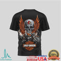 Ottawa Senators Hockey x Harley Davidson Skull Biker T Shirt - Limotees LLC