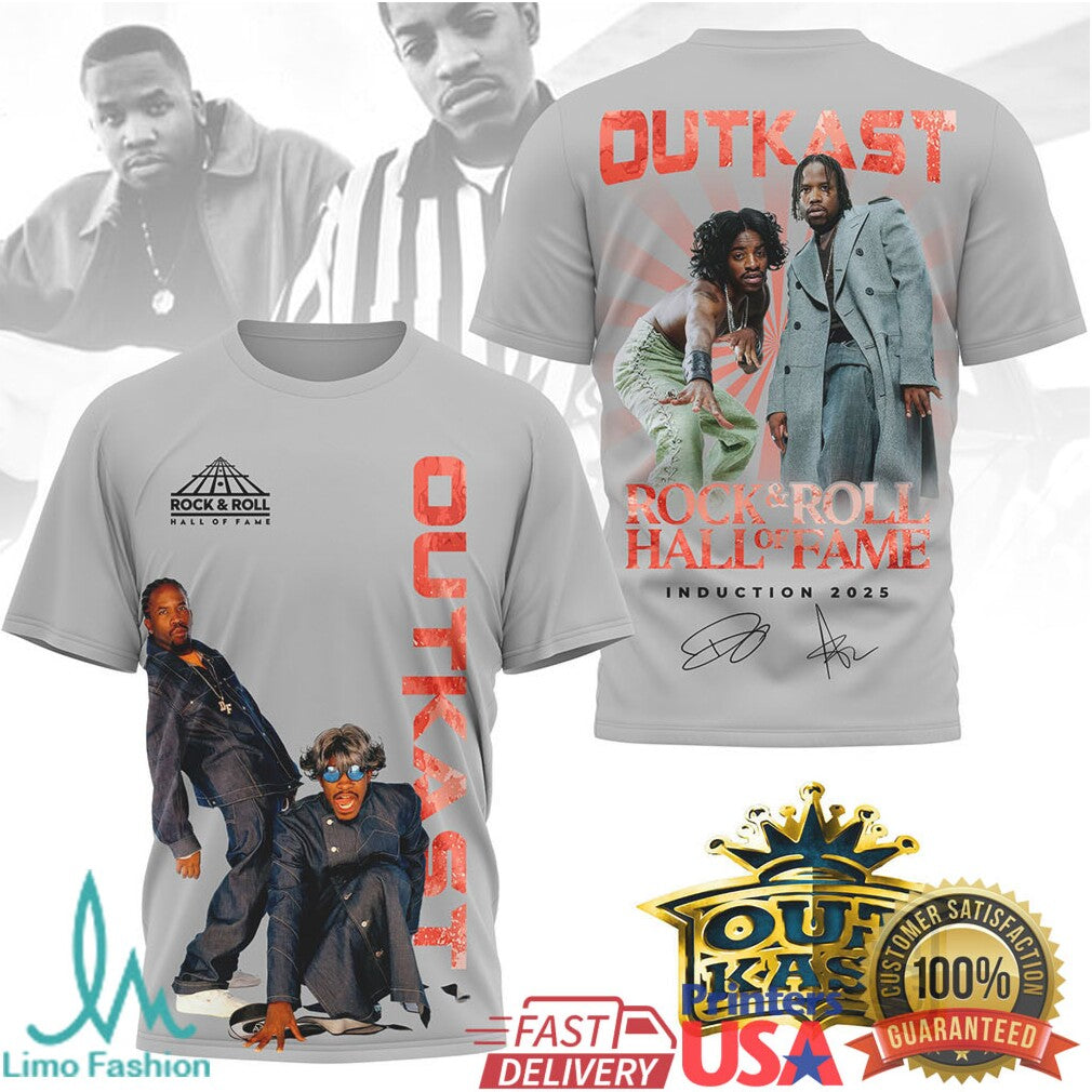 Outkast Rock & Roll Hall of Fame 2025 Induction Tribute T Shirt - Limotees LLC