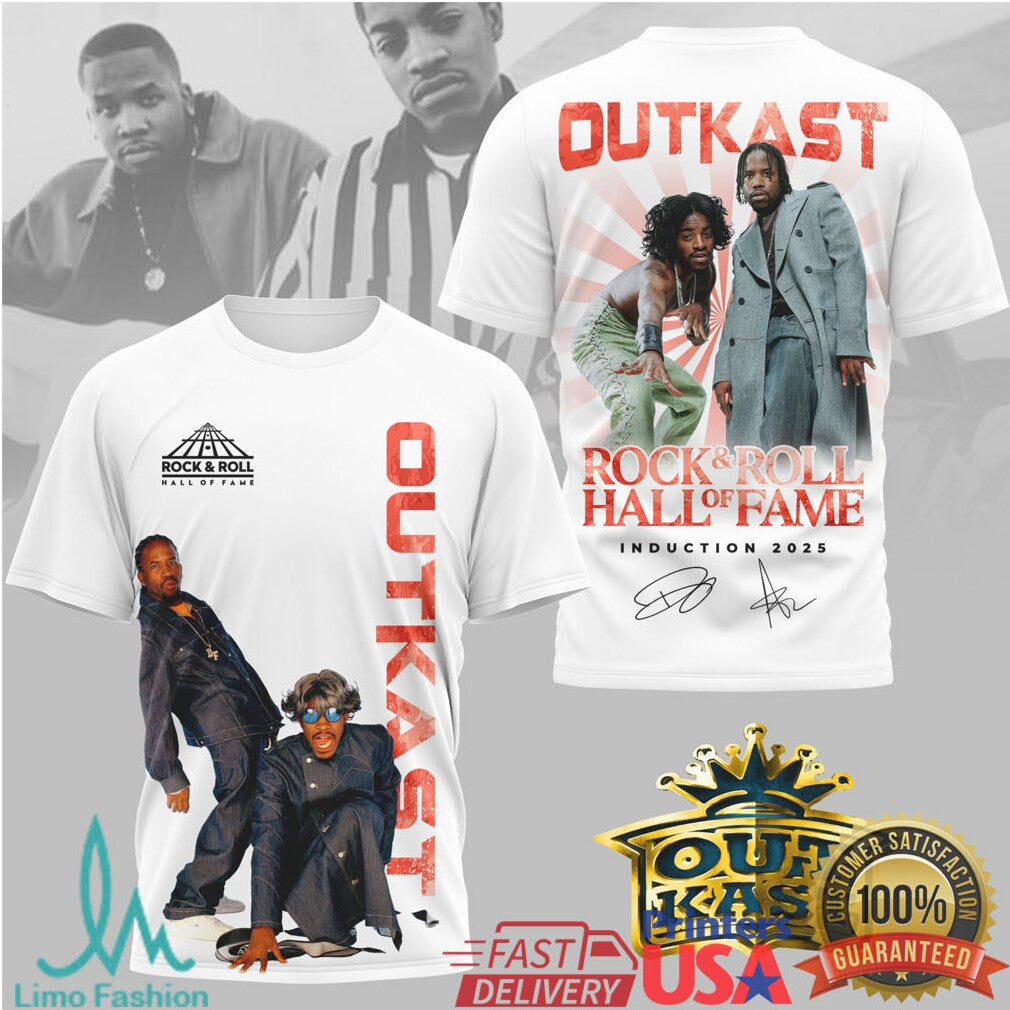 Outkast Rock & Roll Hall of Fame 2025 Induction Tribute T Shirt - Limotees LLC