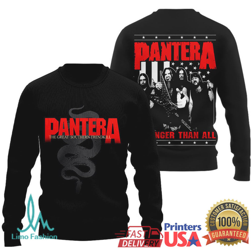 Pantera Stronger Than All The Great Southern Trendkill Black Tee - Limotees LLC