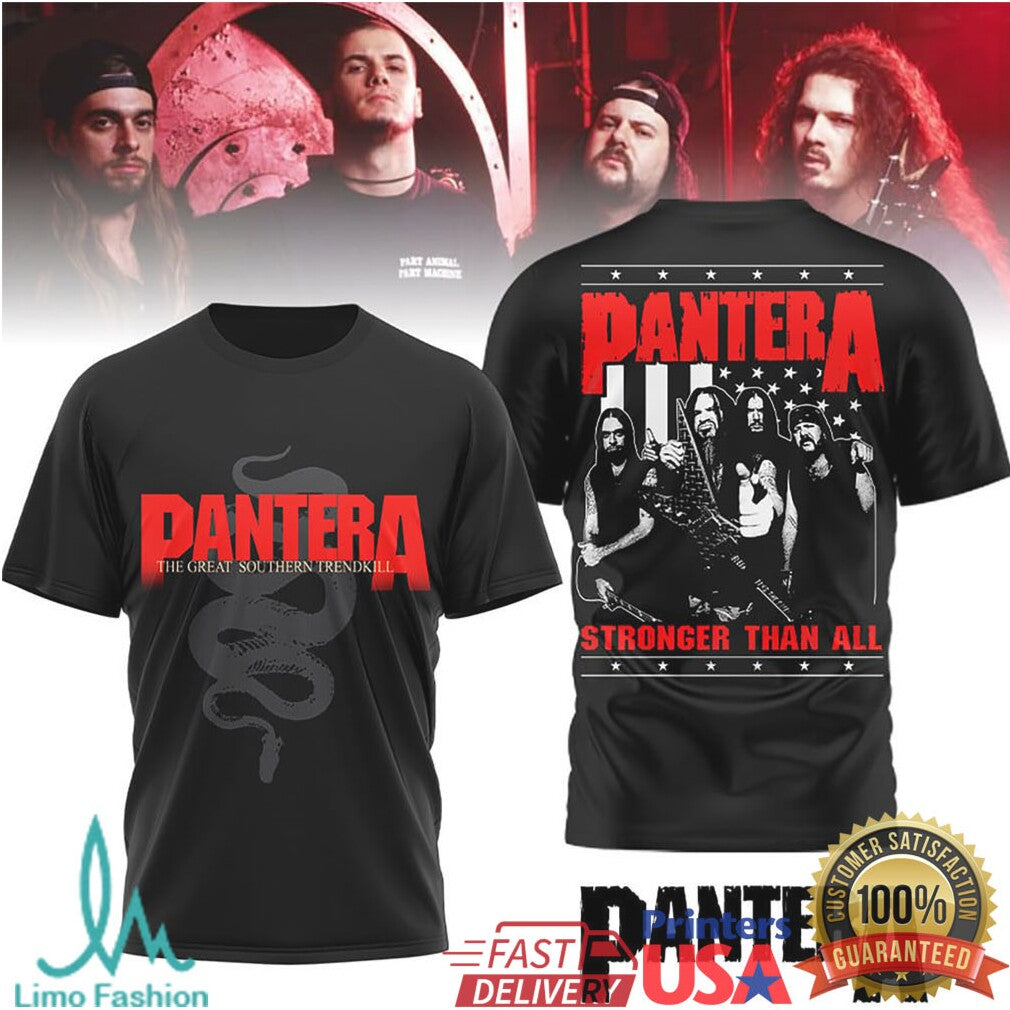 Pantera Stronger Than All The Great Southern Trendkill Black Tee - Limotees LLC