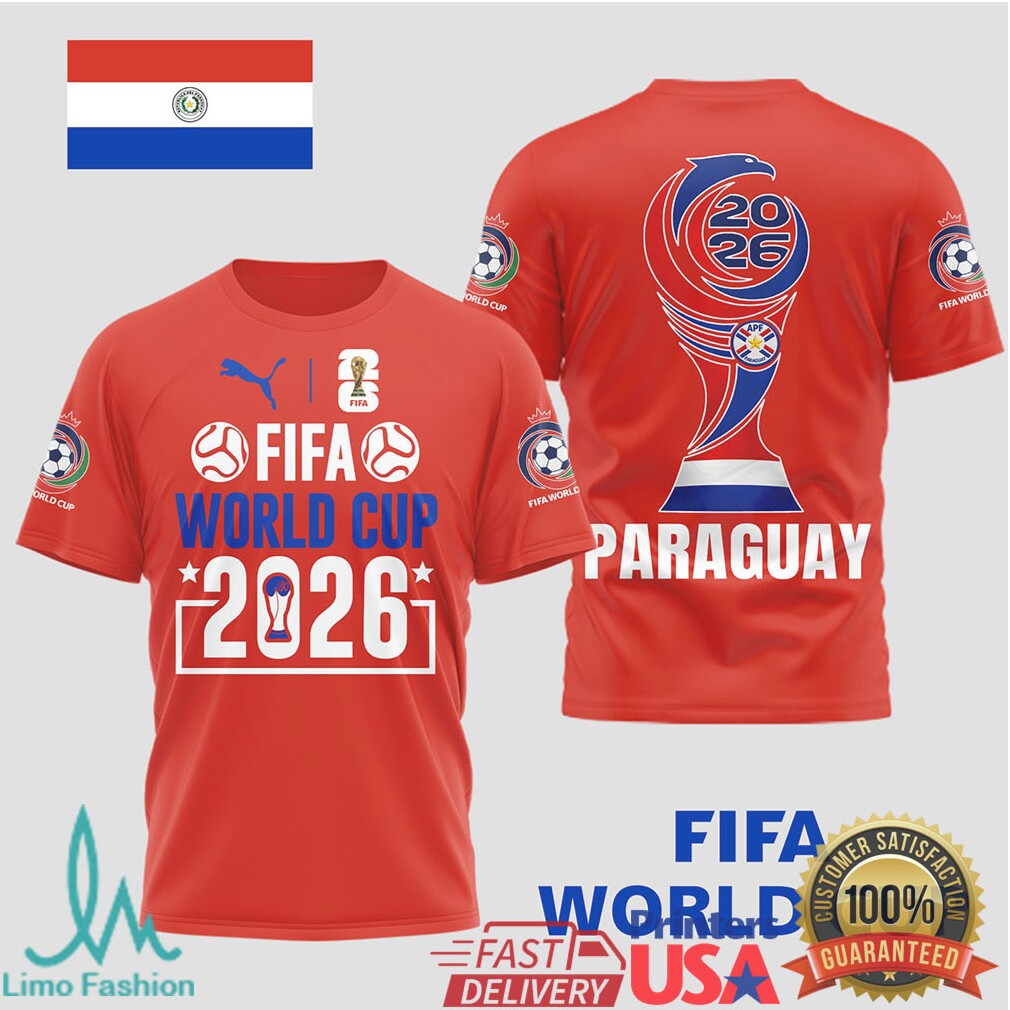Paraguay FIFA World Cup 2026 Supporters Graphic T Shirt - Limotees LLC