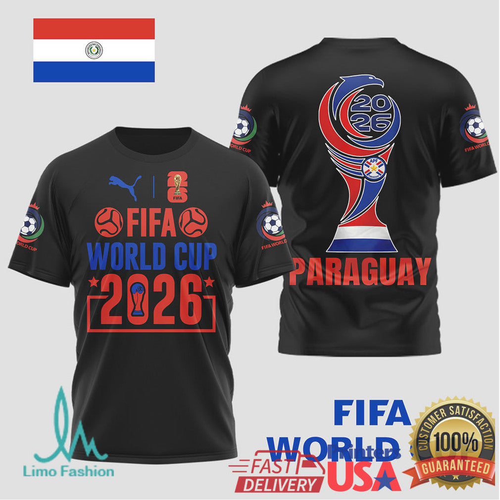 Paraguay FIFA World Cup 2026 Supporters Graphic T Shirt - Limotees LLC