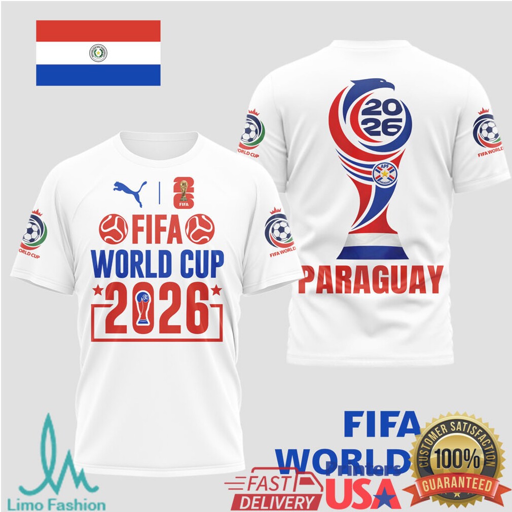 Paraguay FIFA World Cup 2026 Supporters Graphic T Shirt - Limotees LLC