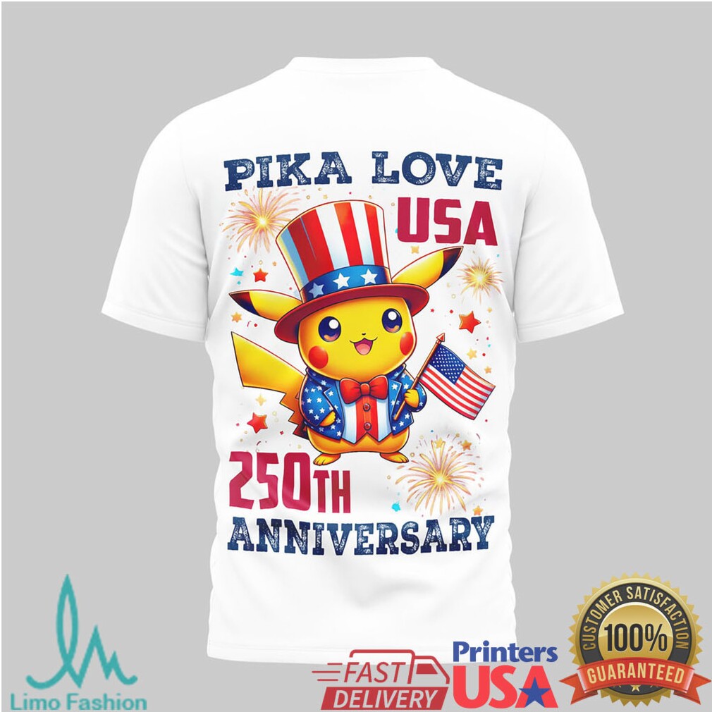 Patriotic Pikachu Spark of Freedom USA 250th Anniversary T Shirt - Limotees LLC