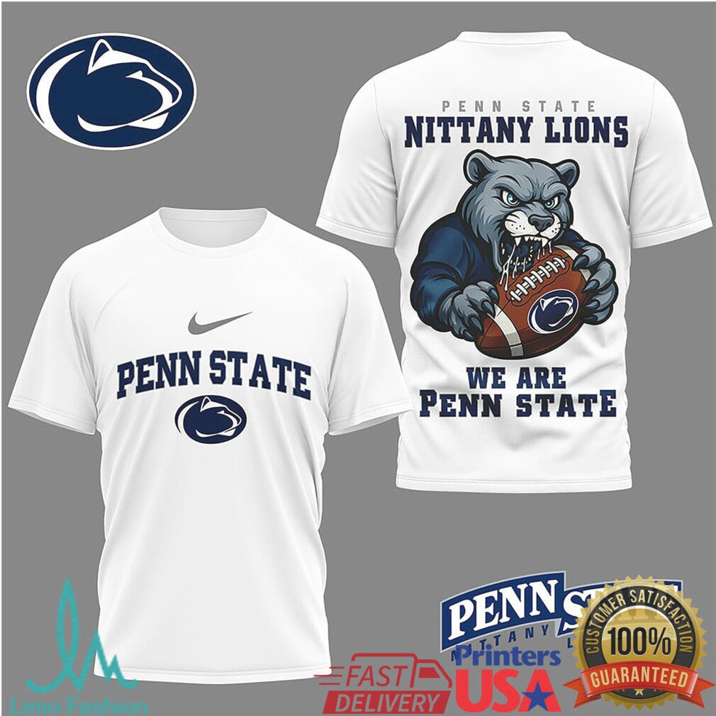 Penn State Nittany Lions “We Are” Football Mascot Graphic T Shirt - Limotees LLC