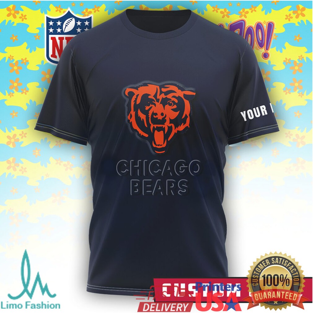 Personalizable Chicago Bears x Scooby Doo NFL Forever Fan Navy T Shirt - Limotees LLC