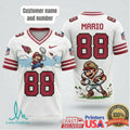 Personalized Arizona Cardinals Mario 8 Bit Pixel Art Football T Shirt - Limotees LLC
