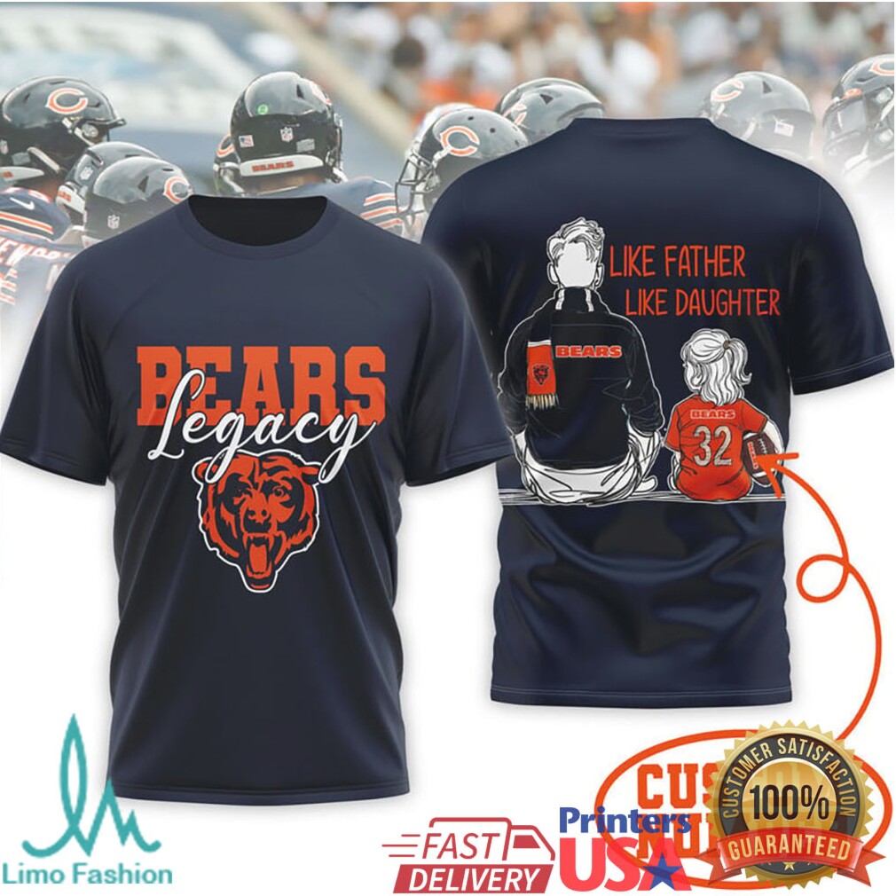Personalized Bears Legacy T Shirt Like Father Like Son and Daughter - Limotees LLC