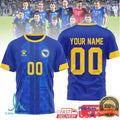 Personalized Bosnia and Herzegovina National Team Soccer Jersey T Shirt