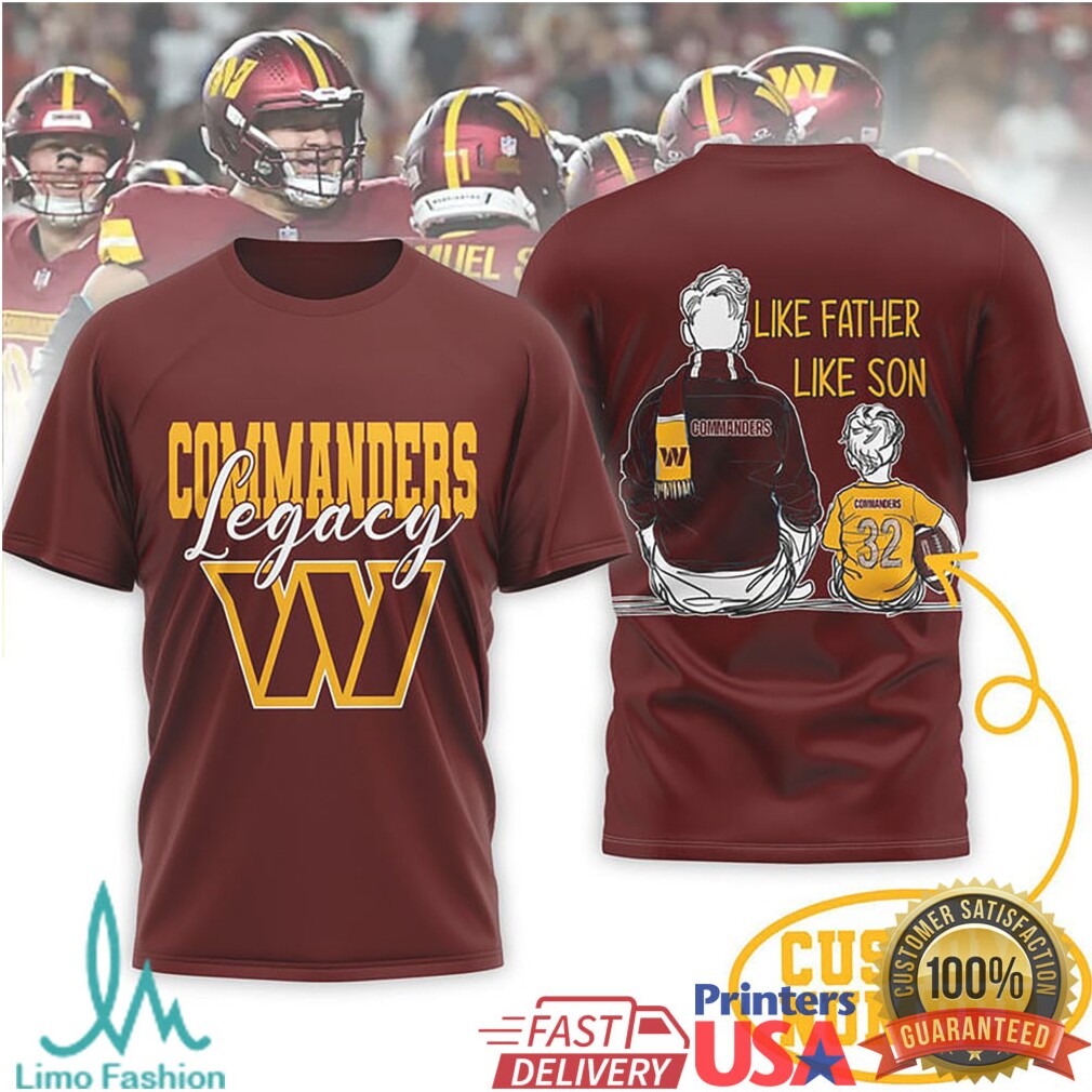 Personalized Commanders Legacy T Shirt Like Father Like Son and Daughter