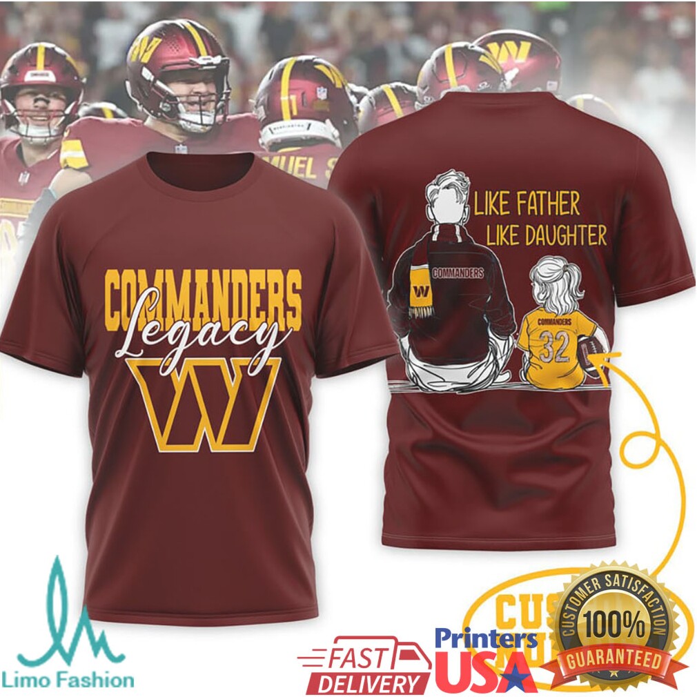 Personalized Commanders Legacy T Shirt Like Father Like Son and Daughter