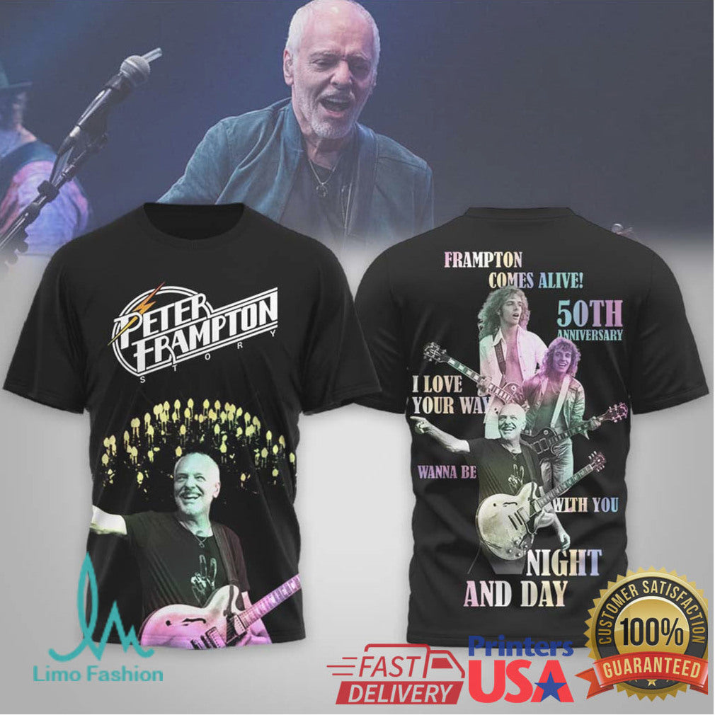 Peter Frampton Comes Alive! 50th Anniversary Tour 2026 t shirt & T Shirt - Limotees LLC