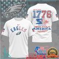 Philadelphia Eagles 1776 Independence Day Patriotic NFL T Shirt - Limotees LLC