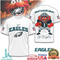Philadelphia Eagles Animal Muppet Drum! Eagles! Drum! 3D T Shirt - Limotees LLC