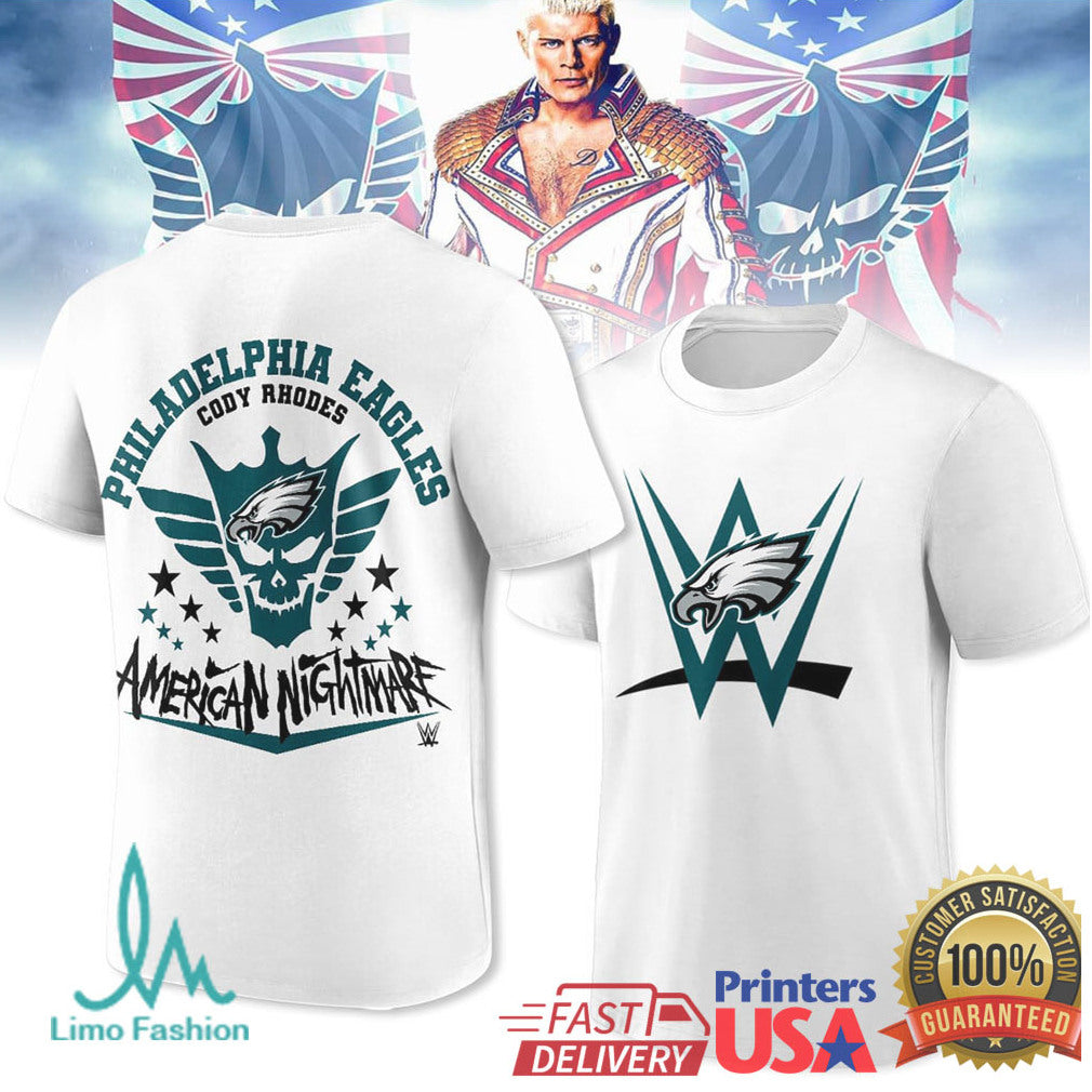 Philadelphia Eagles Cody Rhodes American Nightmare T Shirt - Limotees LLC