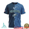 Philadelphia Eagles Custom Denim Texture NFL T Shirt Personalized Fan Apparel & Dog T Shirt - Limotees LLC