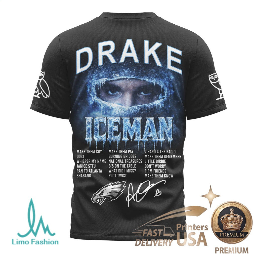 Philadelphia Eagles Drake Iceman OVO Hip Hop Sports Jersey - Limotees LLC